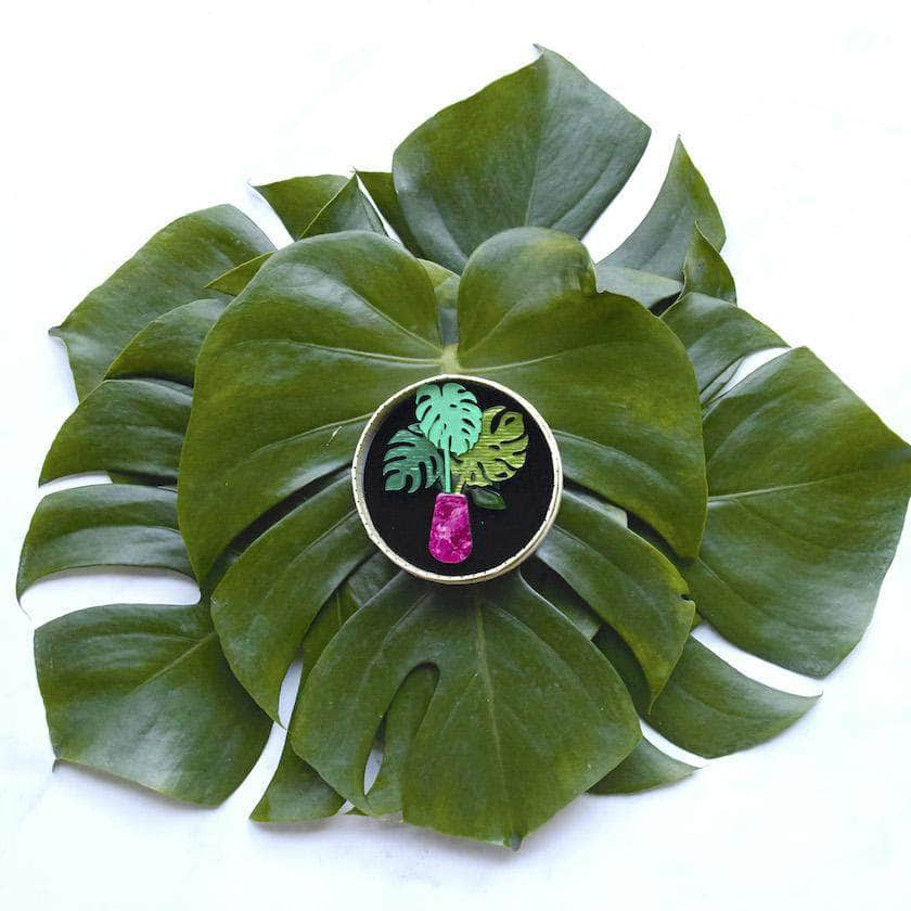 Erstwilder Green Eyed Monster Brooch BH6811-4000