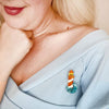 Round the Twist Mini Brooch