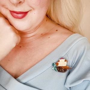 Erstwilder Nautical Minis Brooch Set - 5 Pack MNX0002-0001