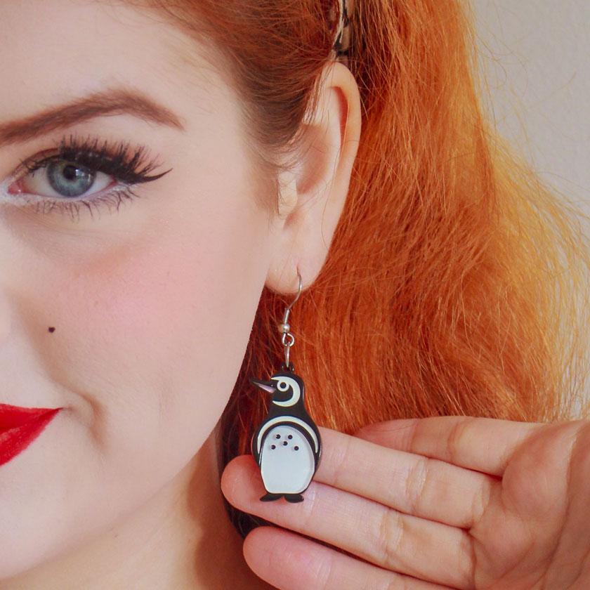 Erstwilder Northside Wanderer Penguin Earrings E6857-7080