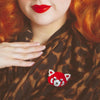 Lesser Rusty Red Panda Brooch