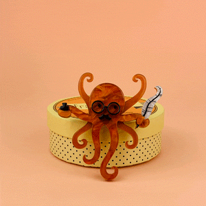 Erstwilder Octavious the Octo-Scribe Brooch BH6521-6100