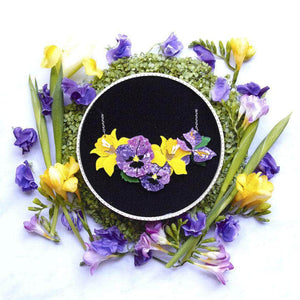 Erstwilder Love-in-Idleness Flower Necklace (Small) N6803-5060