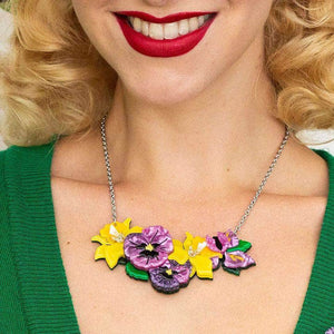 Erstwilder Love-in-Idleness Flower Necklace (Small) N6803-5060