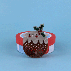 Erstwilder Plum Puddie Brooch BH7158-9181