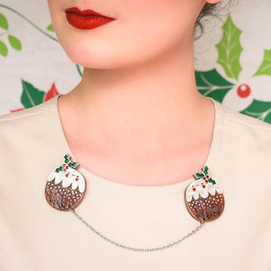 Erstwilder Plum Puddie Cardigan Clips BH7162-9181