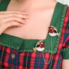 Erstwilder Red Robin Cardigan Clips BH7164-1080