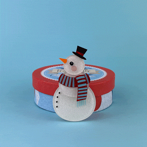 Erstwilder Snuggy Snowman Brooch BH7153-8000