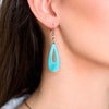 Rain Drop Bubble Resin Drop Earrings - Teal
