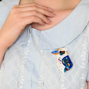 Erstwilder The Kempt Kookaburra Brooch BH7139-8030