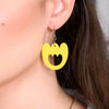 Tulip Bubble Resin Drop Earrings - Yellow