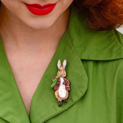 Erstwilder Benjamin Bunny Brooch BH6785-9080