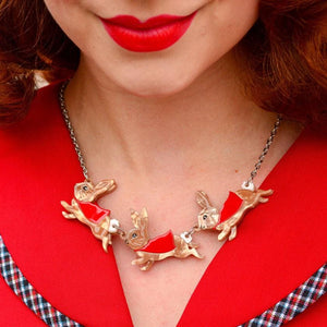 Erstwilder Flopsy, Mopsy & Cottontail Necklace N6790-9010