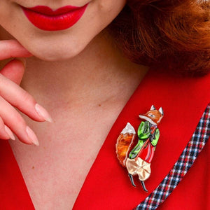 Erstwilder Mr. Tod Brooch BH6787-6140