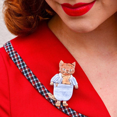 Erstwilder Tom Kitten Brooch BH6783-3090