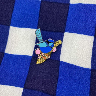 Erstwilder Phoebe the Fairy Wren Enamel Pin EP0089-3032