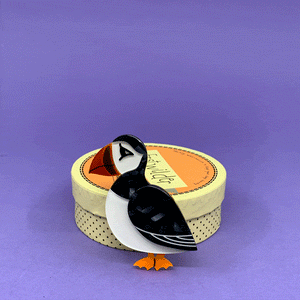Erstwilder Piccolo Puffin Brooch BH5470-6170