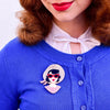 Erstwilder Picnic Portrait Brooch BH6032-9010