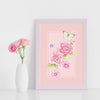Prim & Proper Flowers Illustration Art Print