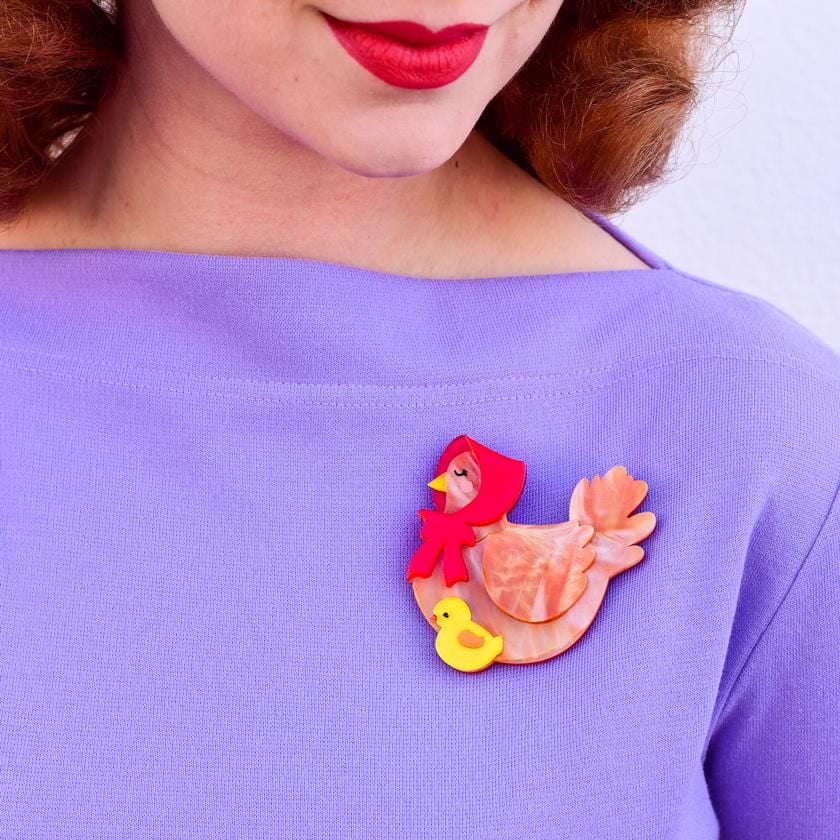 Erstwilder Proud Mother Hen Brooch BH7001-9262