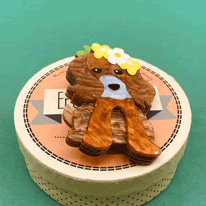 Erstwilder Puppy Love Brooch BH7015-9060