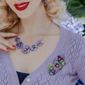 Erstwilder Purple Prose Brooch BH7199-5040