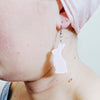 Bunny Bubble Resin Drop Earrings - Pink