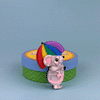 Erstwilder Rainbow Rain Brooch BH7049-7101