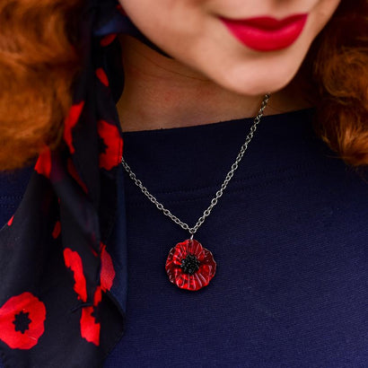 Erstwilder Poppy Field Mini Pendant Necklace N5033-1000