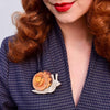 Reticulated Rebel Brooch