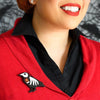 RIP Raven Brooch