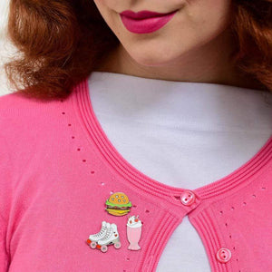 Erstwilder Hearty Hamburger Enamel Pin EP0026-0100