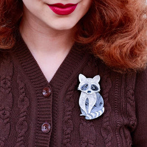 Erstwilder Rocket's Riot Raccoon Brooch BH7086-7170