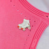 Rollicking Rollerskates Enamel Pin