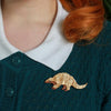 Roly Poly Pangolin Brooch