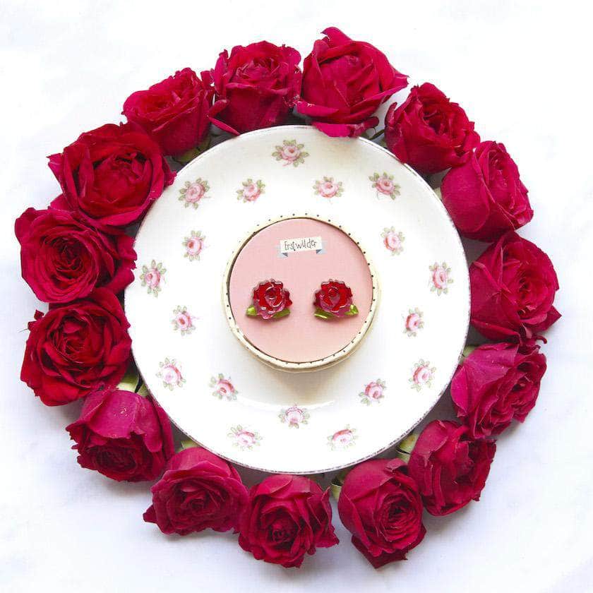 Erstwilder Juliet's Blooms Rose Earrings E6791-1040