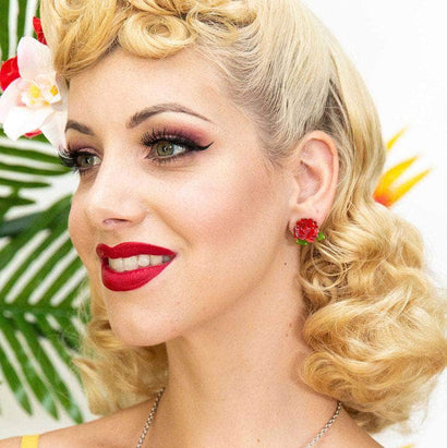 Erstwilder Juliet's Blooms Rose Earrings E6791-1040