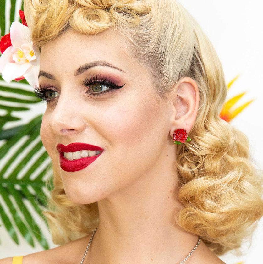 Erstwilder Juliet's Blooms Rose Earrings E6791-1040