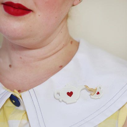 Erstwilder Rosy Lee Brooch BH6033-8010