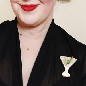 Erstwilder Shaken, Not Stirred Brooch BH6887-8140