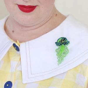 Erstwilder Slippin' Under Jellyfish Brooch BH6637-4041