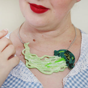 Erstwilder Slippin' Under Jellyfish Necklace N6637-4041