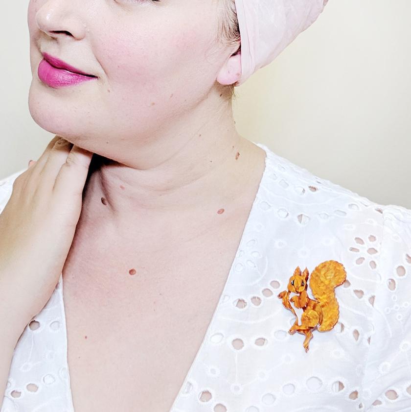 Erstwilder Squirrel Nutkin Brooch BH6781-9000