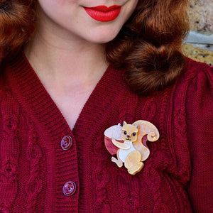 Erstwilder Squirreled Away Brooch BH6932-9290
