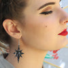 Erstwilder Essentials Starburst Chunky Glitter Resin Drop Earrings - Holographic Silver EE1002-CG0272