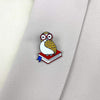 Erstwilder Studious Snow Owl Enamel Pin EP0083-1065