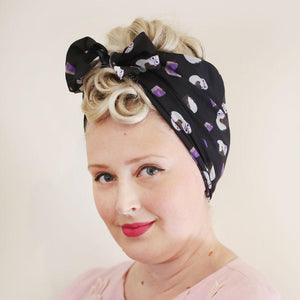 Erstwilder Studious Snow Owl Head Scarf SC0023-7050