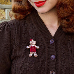 Erstwilder The Bite Before Christmas Brooch BH6251-9110