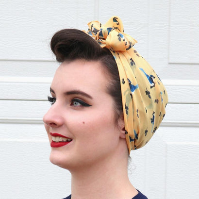 Erstwilder The Blue Jay Way Head Scarf SC0045-6030