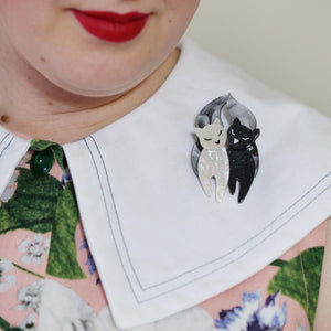 Erstwilder The Lovecats Brooch BH6007-8070